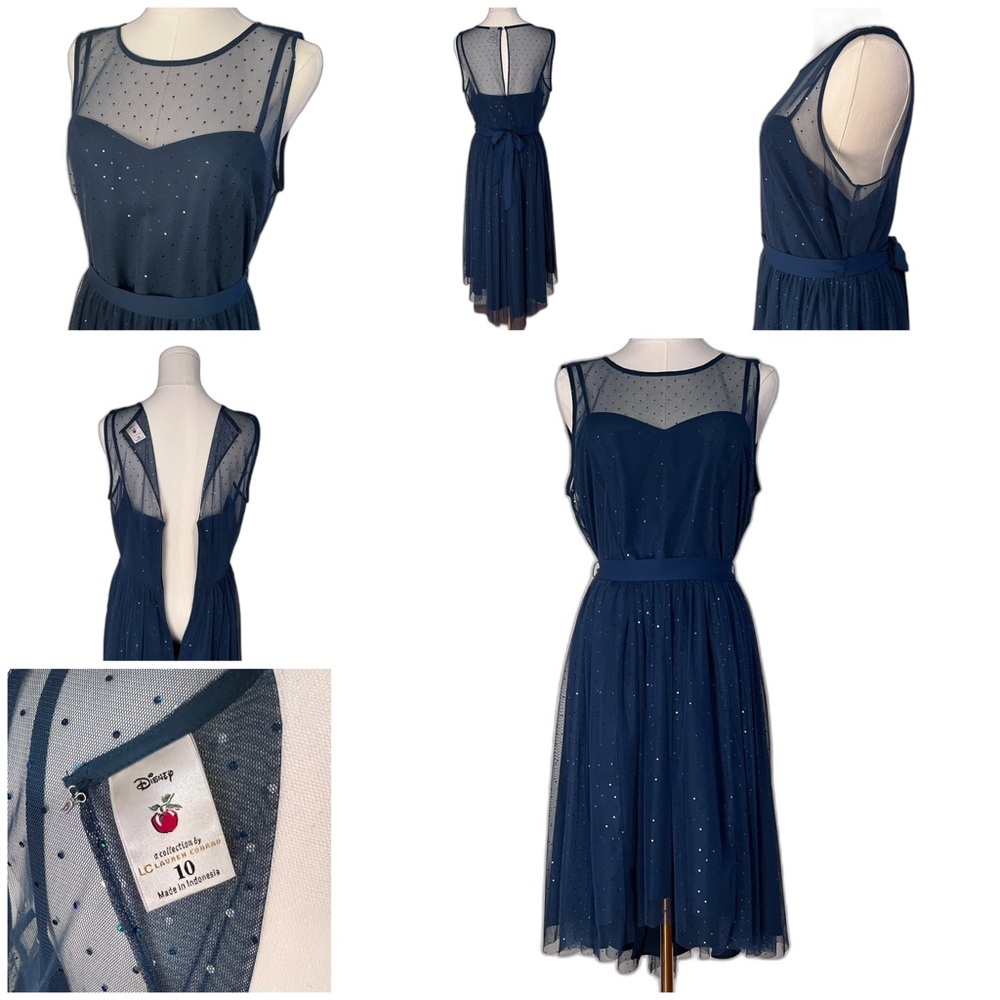 Disney Collection by Lauren Conrad size 10 sparkling crystal teal dress
